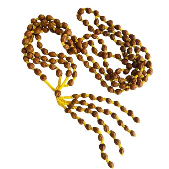 Vintage Navajo Double Stranded Ghost Beads Juniper Berry rotection Necklace - Picture 4 of 4